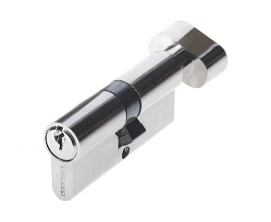 Цилиндр DOORLOCK V 2200Z N серия Variant, никелированный, 30x30 мм, кл/пов. кнопка, 5 ключей 79010 