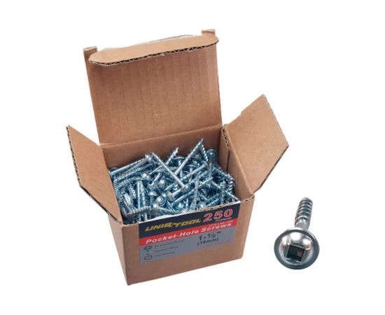 Саморезы Uniq tool UT оцинков. MAXI-LOC 1-1/2", 38 мм, частая резьба, упак. 250 шт. UTS-LML-F-250 