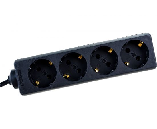 Удлинитель ExeGate ECE-4-5B 4 евророзетки с заземлением, 5м, черный 285816 – изображение 2