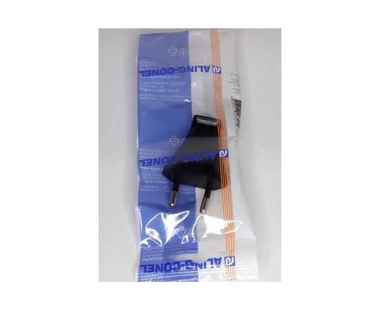 Вилка Aling-conel без заземляющего контакта EURO 2,5A 250В, черный 302.13 137015 – изображение 2