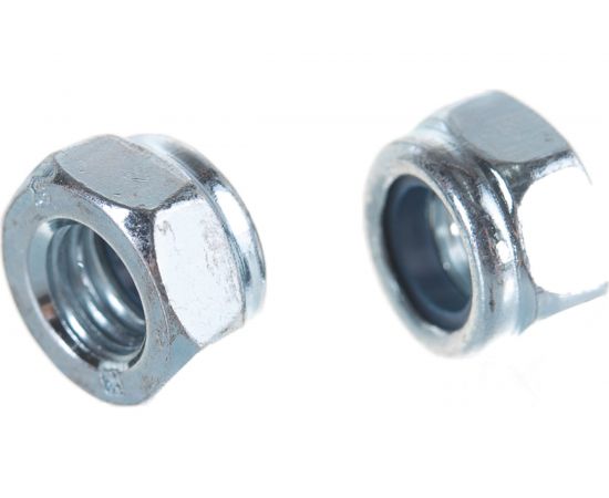 Гайка М8 со стопорным кольцом Саморезик оцинк. DIN 985 130 шт DIN985-М8-130 – изображение 2