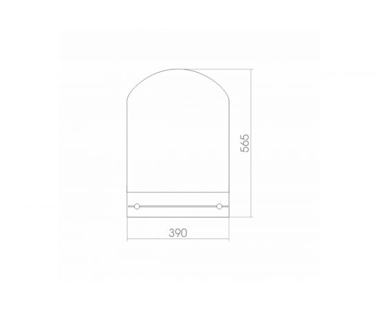 Зеркало Mixline Амели 390x565 с полкой 525468 – изображение 2