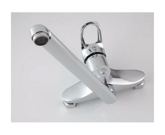 Смеситель для ванны и умывальника FRAP 40к F22004 б/отв L-нос 30 см 531230 – изображение 2