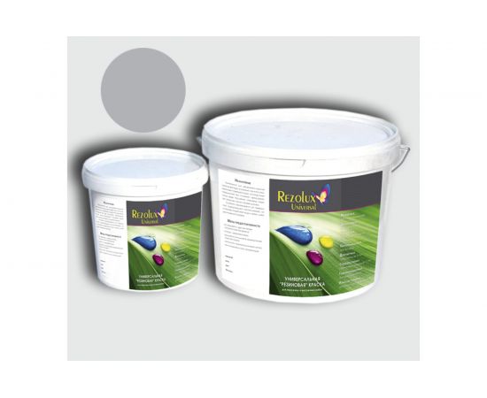 Резиновая краска Резолюкс Universal 7 кг серый 7040 1498 – изображение 2