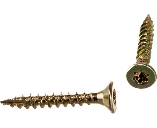 Шуруп Rusconnect CS 03525 с/нарез. д/дерева, потай, 3,5х25, 500 шт. Желтый цинк 313525 – изображение 3