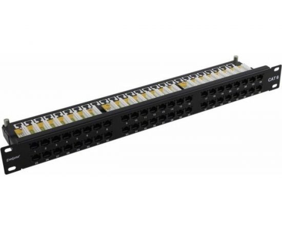 Патч-панель ExeGate EPPHD-19-48-8P8C-C6-110D 19 UTP 48 port cat 6 dual IDC 1U RoHS Black 281082 – изображение 3