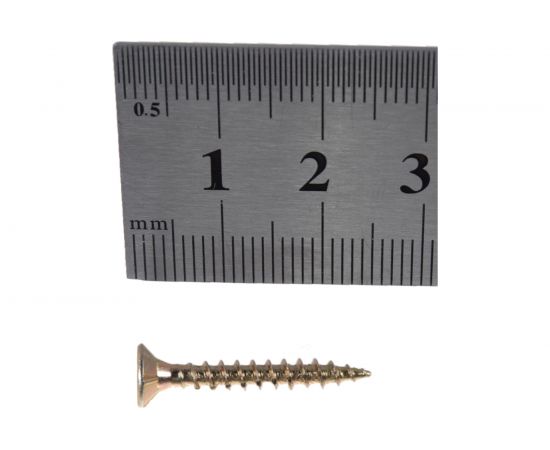 Шуруп Rusconnect CS 03525 с/нарез. д/дерева, потай, 3,5х25, 500 шт. Желтый цинк 313525 – изображение 4