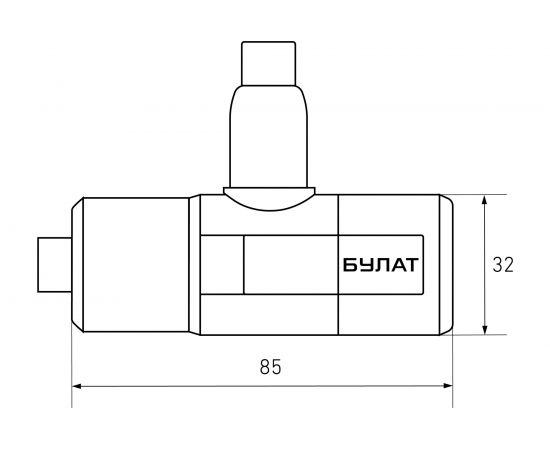 Навесной замок БУЛАТ ВС 580 (диаметр 15 мм, 1500 мм; с тросом; 3 ключа; с креплением на раму велосипеда) 14036 – изображение 4
