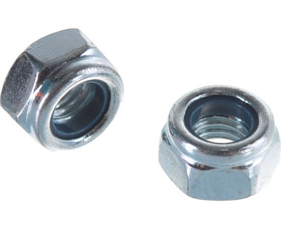 Гайка М8 со стопорным кольцом Саморезик оцинк. DIN 985 130 шт DIN985-М8-130 – изображение 4