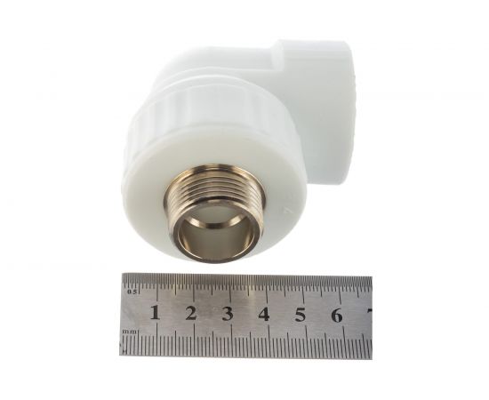 Комбинированный угольник VALFEX PP-R белый, 32х3/4 дюйма НР 10126132 127-0596 – изображение 4