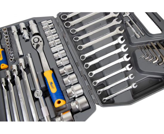 Набор инструмента 1/2 Dr и 1/4 Dr 77 предметов KRAFT KT 700304 – изображение 4