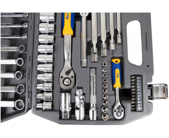 Набор инструмента 1/2 Dr и 1/4 Dr 77 предметов KRAFT KT 700304 – изображение 5
