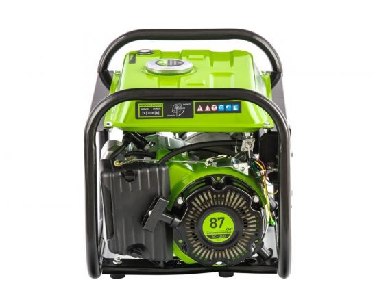 Бензиновый генератор СИБРТЕХ БС-1200, 1 кВт, 230 В, 4-х такт., 5,5 л, ручной стартер 94541 – изображение 6