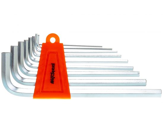 Набор Г-образных удлиненных ключей AV Steel HEX 1/16-3/8 9 предм. AV-362209 