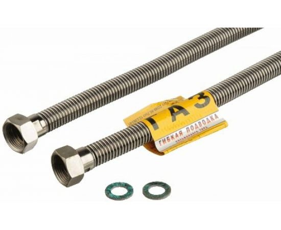 Сильфонная подводка для газа Kensudo 3/4" 100 см, внутренняя/внутренняя 26690 