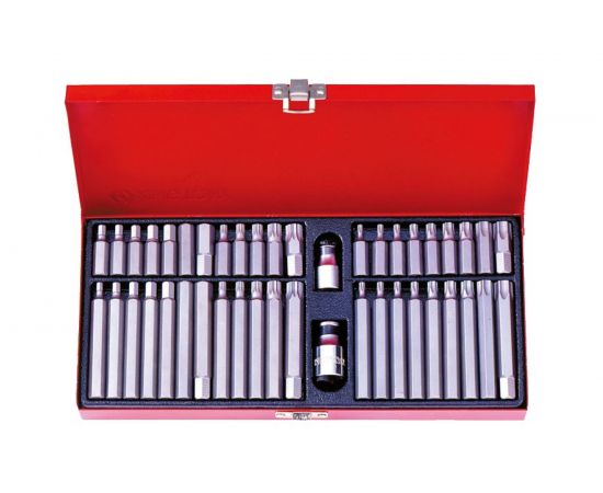 Набор вставок бит KING TONY 10 мм TORX, SPLINE, HEX, 44 предмета 1044CQ 