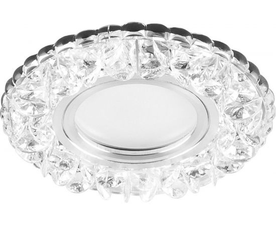 Потолочный светильник FERON 15LED 2835 SMD 4000K, MR16 50W G5.3, белый, хром, CD905 28848 