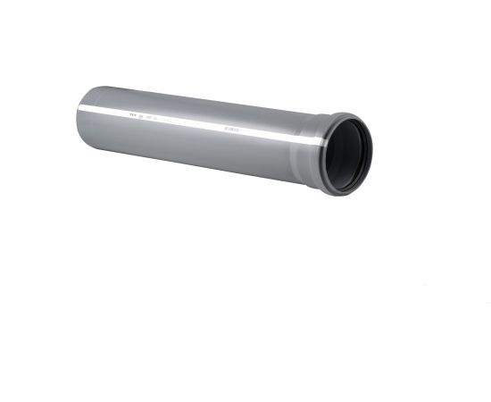 Труба RTP ПП, Д 110 мм, толщина стенки 2,7 мм, L 150 мм, серая 11179 