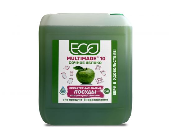 Нейтральное моющее средство Мультимэйд 10 для посуды, 5л, концентрат 04301 