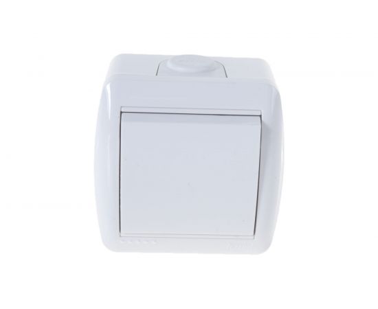 Выключатель Lezard NATA белый 710-0200-100 