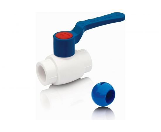 Шаровый кран Blue Ocean ХВС рычаг - 50 шар - ABS PPRF/BV/PPR/CW(W)-50 