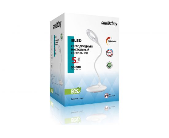 Настольный светодиодный светильник Smartbuy LED 5W/W SBL-CR-5-W-White – изображение 2