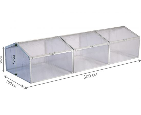 Парник из поликарбоната Delta-Park GH-D 3 м 3004009_3 – изображение 2