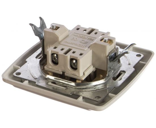 Проходной выключатель TDM Онега белый одноклавишный с подсветкой SQ1805-0006 – изображение 2