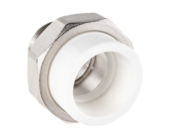 Комбинированная муфта VALFEX PP-R белая, разъем 40х1 1/4 дюйма НР 10156032 127-0229 – изображение 2