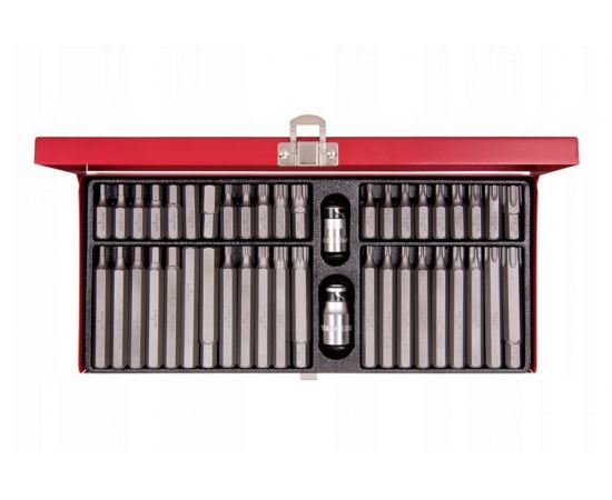 Набор вставок бит KING TONY 10 мм TORX, SPLINE, HEX, 44 предмета 1044CQ – изображение 2