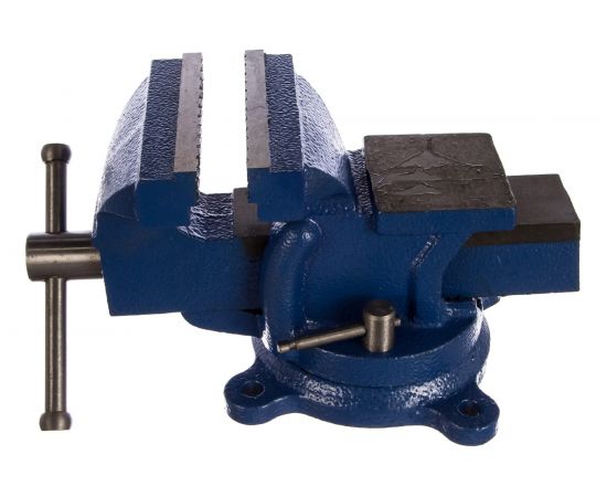 Слесарные тиски GRIFF 100 мм, поворотные, стальные, с наковальней 5 кг g164004 – изображение 2