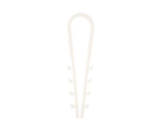 Дюбель-хомут FORTISFLEX нейлон ДХ 5-10 белый 100шт 56866 – изображение 3