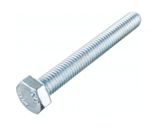 Болт Стройметиз М8х60 DIN 933, класс прочности 8.8, цинк уп. 2 шт 3021691 – изображение 3