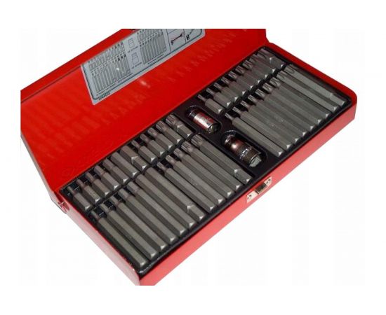 Набор вставок бит KING TONY 10 мм TORX, SPLINE, HEX, 44 предмета 1044CQ – изображение 3