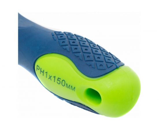 Отвертка, Ph1 х 150 мм CrV, 2-х компонентная рукоятка СИБРТЕХ 11843 – изображение 3