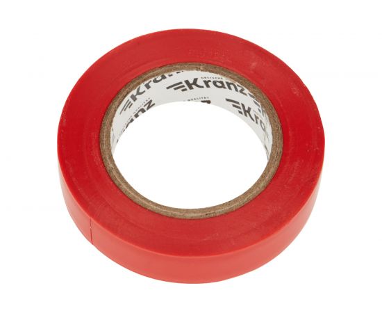 Изолента ПВХ KRANZ 15 мм х 20 м, 0.13 мм, красная KR-09-2604 – изображение 3