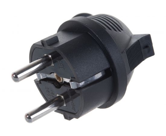 Угловая вилка Smartbuy каучуковая 230В, 2P+PE, 16A, IP44 SBE-16-P09-R – изображение 4