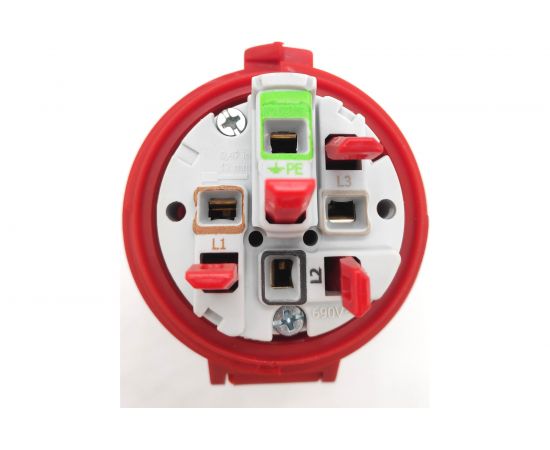 Кабельная розетка Bals 32A, 4p, 6h, 400V, IP44, Quick-Connect 1 шт. 3142-b – изображение 5