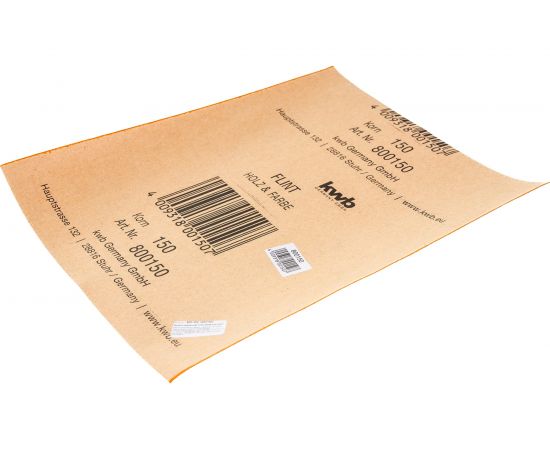 Наждачная бумага кремнёвая по дереву и краске (230х280 мм; зерно 150) KWB 800-150 – изображение 5