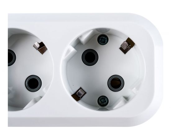 Розеточная колодка TDM 4 гнезда c выключателем 16А белая SQ1806-0018 – изображение 5