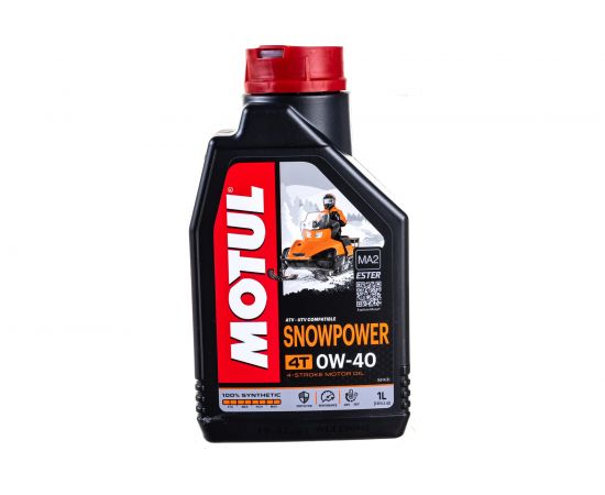 Масло для снегоходов Snowpower 4T 0W40 1 л MOTUL 105891 – изображение 5