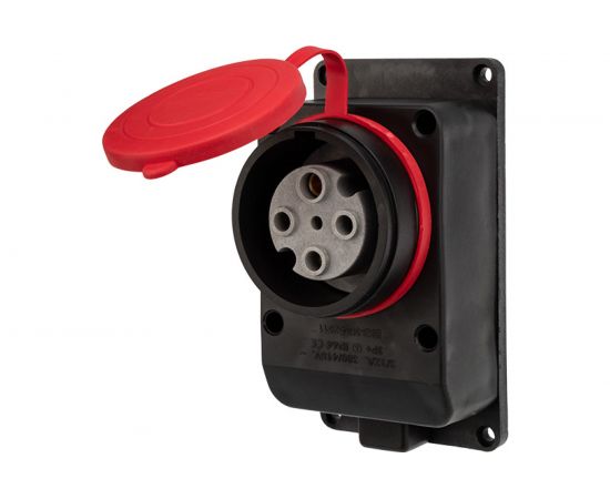 Влагозащищенная настенная розетка REXANT с крышкой, 3Р+РЕ, 32 А IP44 каучук 111-007 – изображение 9