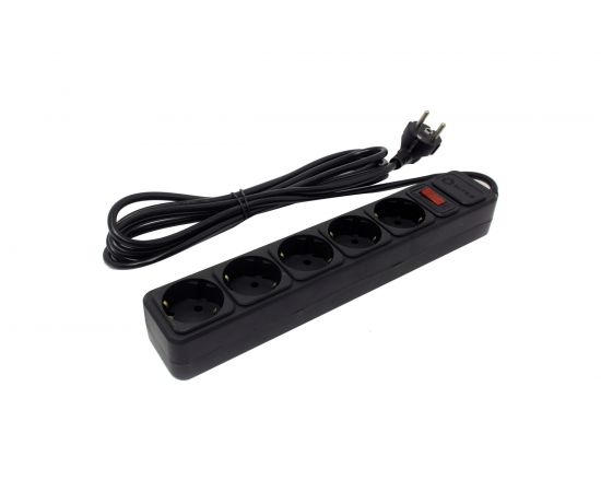 Сетевой фильтр 5bites 3 м, 5 розеток, черный SP5B-130 