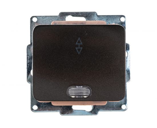 Выключатель проходной одноклавишный с индикатором СВЕТОЗАР ГАММА SV-54138-DM 