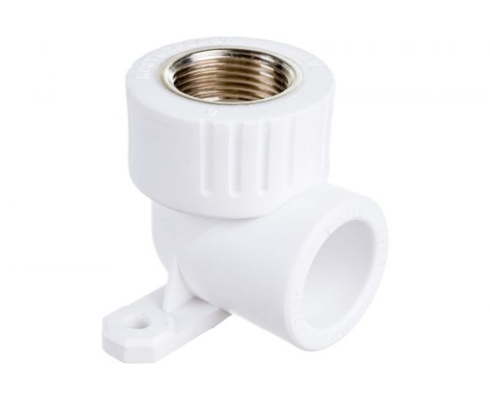 Угольник с креплением RTP PN25 комбинированный, внутренняя резьба D25х3/4 мм 15107 