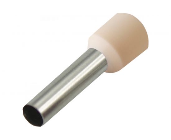 Штыревой втулочный наконечник REXANT изолированный F-18 мм 10 кв.мм слоновая кость 08-1826 
