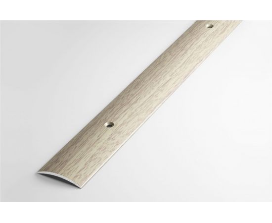 Порог прямой алюминиевый (29 мм; 0.9 м; декоративный; дуб беленый) Лука 00000001650 