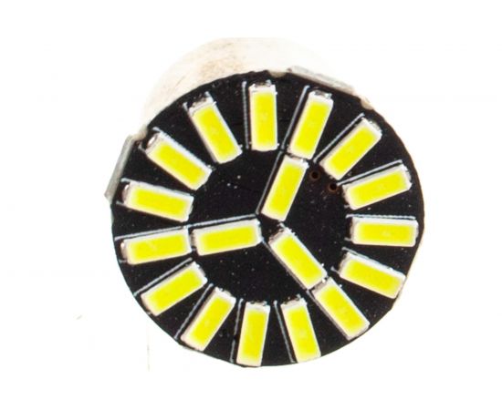 Автолампа диод S25 P21W 18 SMD диодов BA15s 1-контурная, белая SKYWAY S08201250 