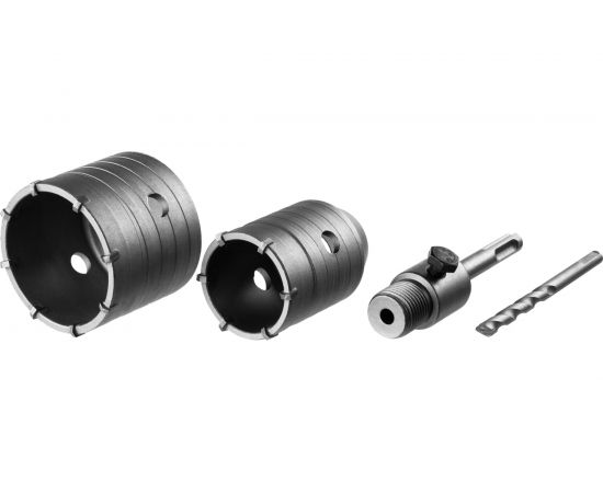 Набор коронок по бетону с оснасткой Мастер (50 мм; 68 мм; SDS-plus; кейс) ЗУБР 29211-H2 