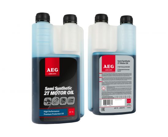 Масло полусинтетическое двухтактное (1 л; API TC; дозаторная канистра) AEG Lubricants 30743 
